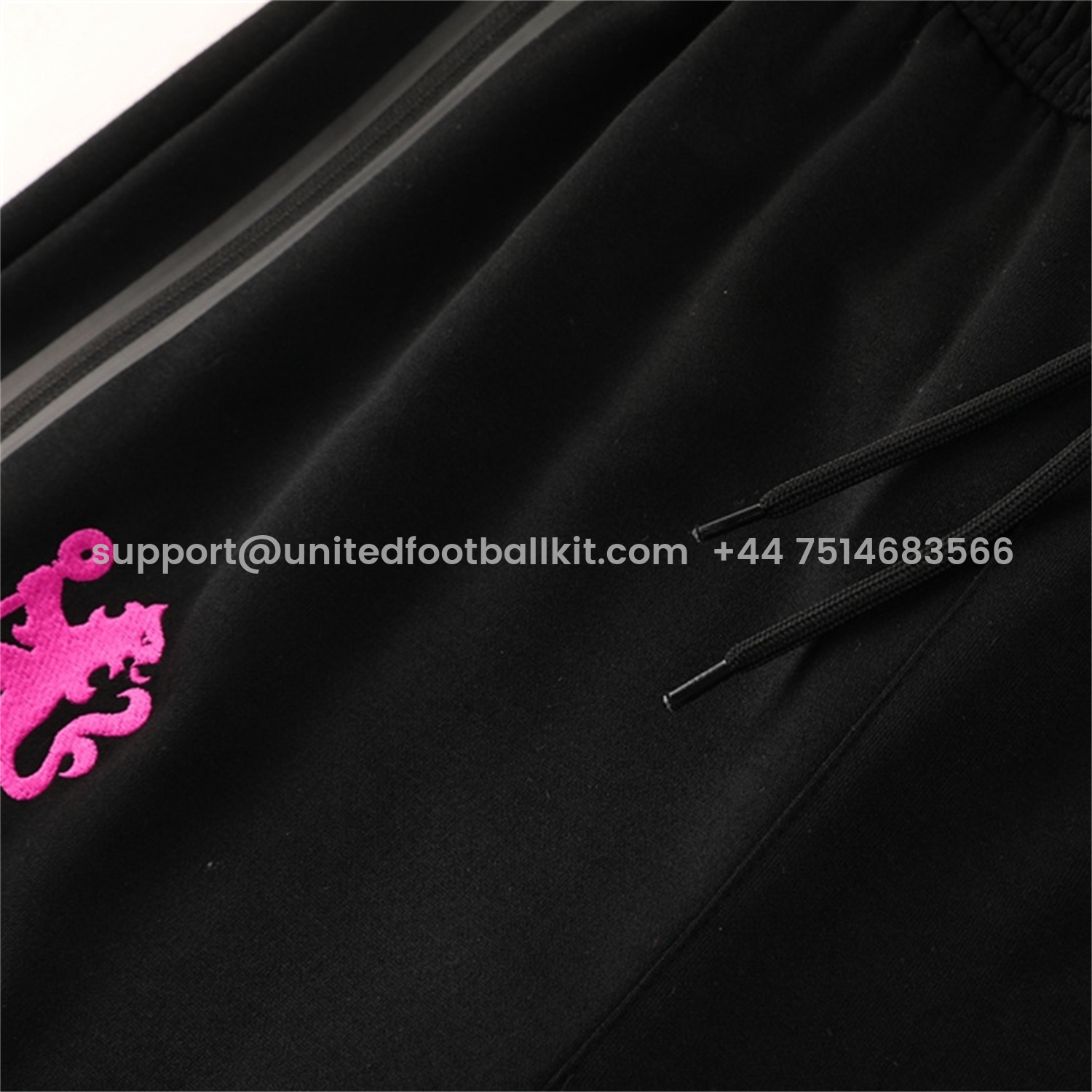 Unitedfootballkit.com | C.H.E.L.S.E.A 24-25 Jacket Training Tracksuit - Black Jackets & Pants -Customize Name, Number and Patch | Worldwide Shipping