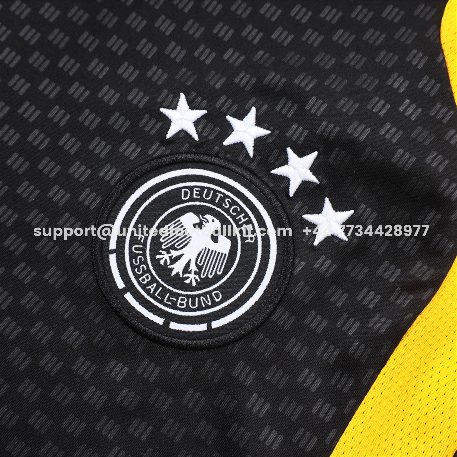 Unitedfootballkit.com | Germany 2026 Vest Training Set - Black Vest and Black Shorts -Customize Name, Number and Patch | Worldwide Shipping