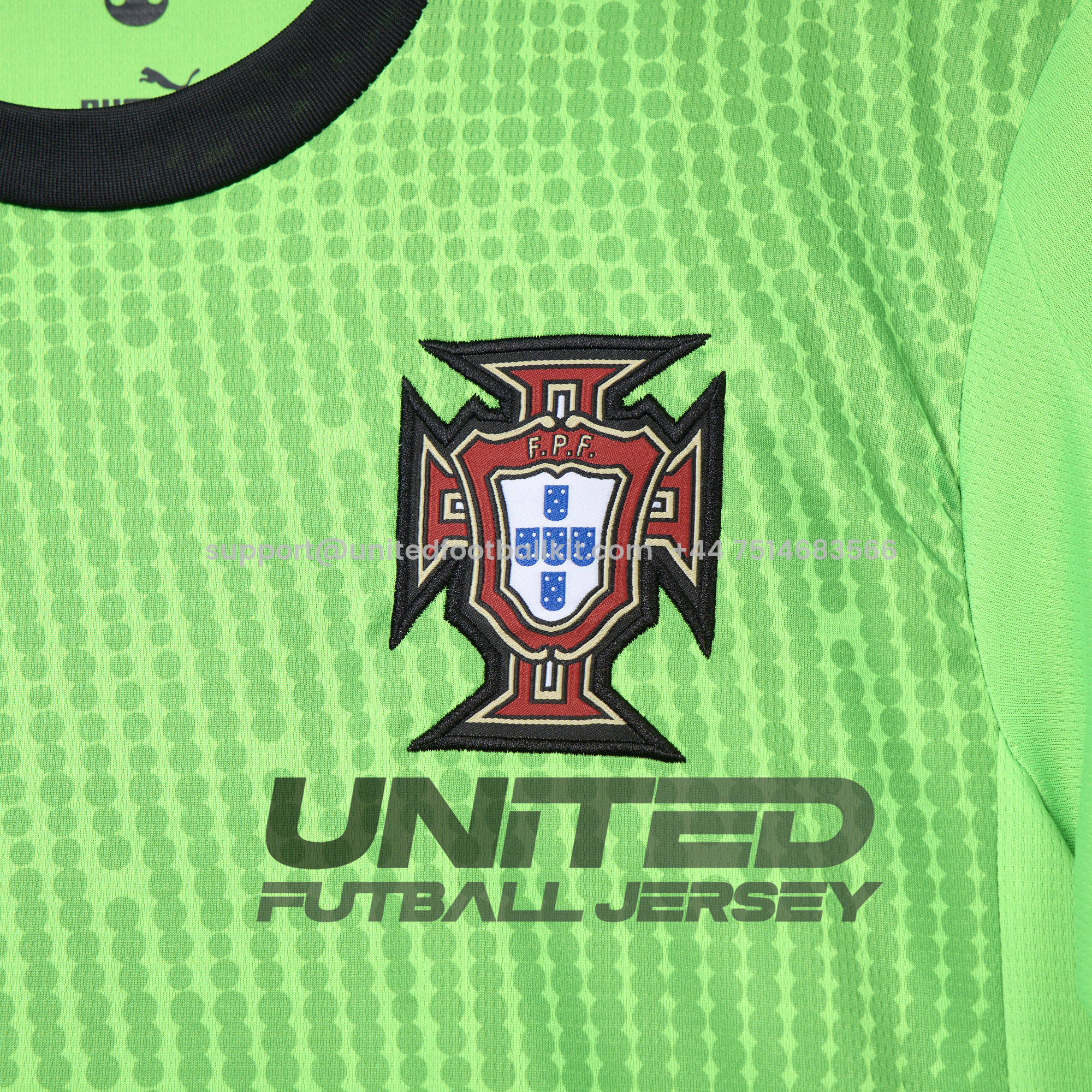 Unitedfootballkit.com | Portugal 2025-26 Green Goalkeeper Jersey - Fans Version -Customize Name, Number and Patch | Worldwide Shipping
