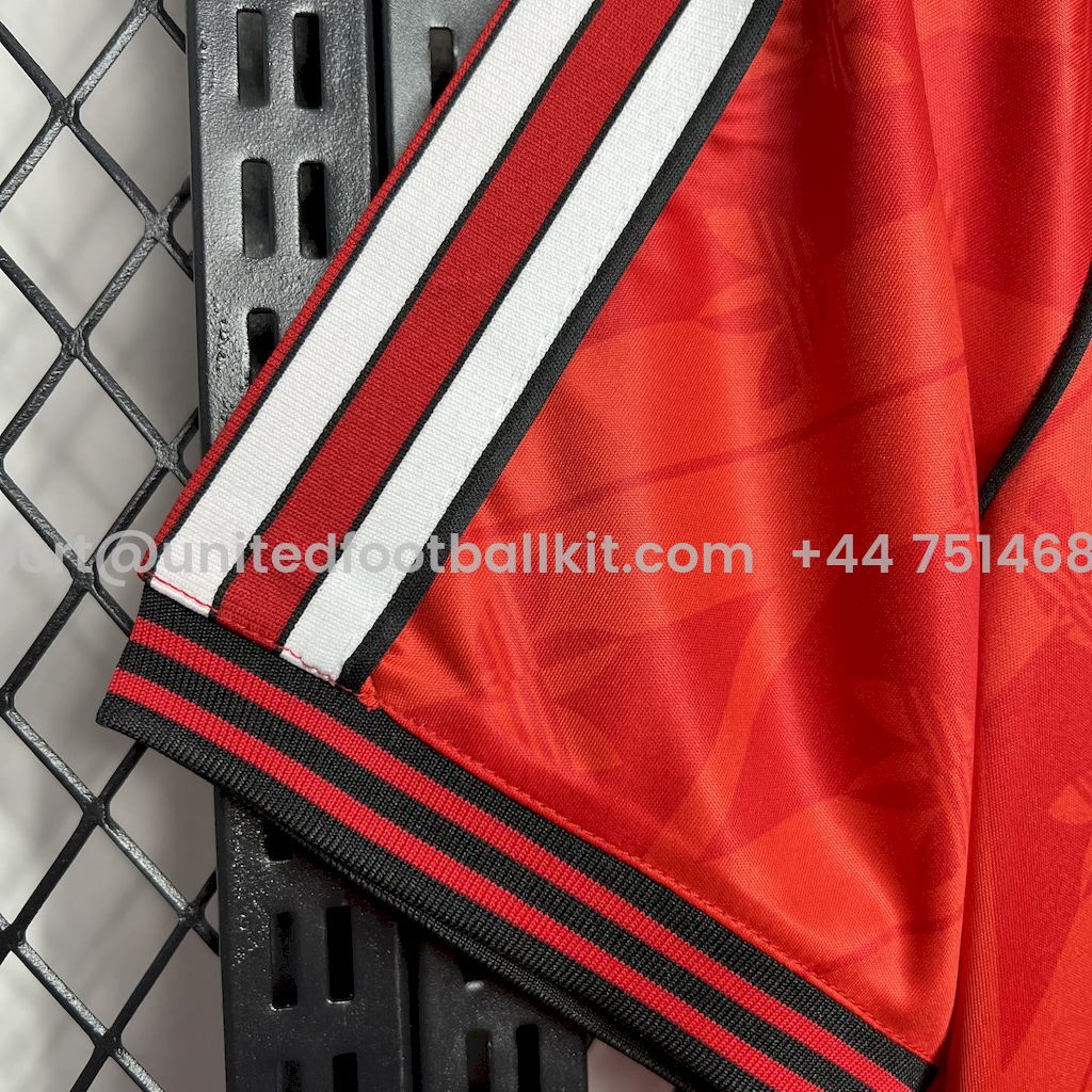 Unitedfootballkit.com | Flamengo 24-25 Red Trefoil Vintage Jersey - Fans Version -Customize Name, Number and Patch | Worldwide Shipping