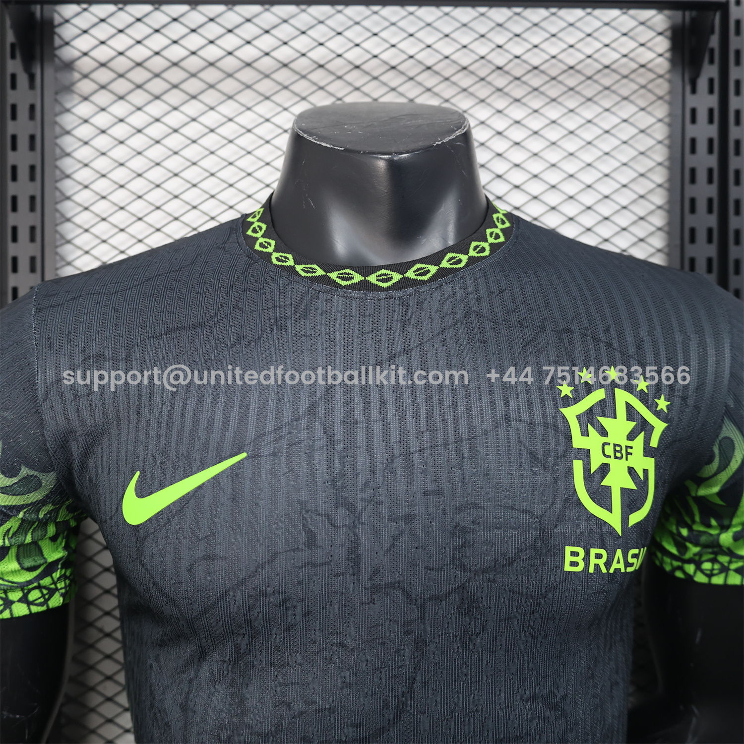 Unitedfootballkit.com | Brazil 2025 Green Fire Black Special Edition Jersey - Player Version -Customize Name, Number and Patch | Worldwide Shipping
