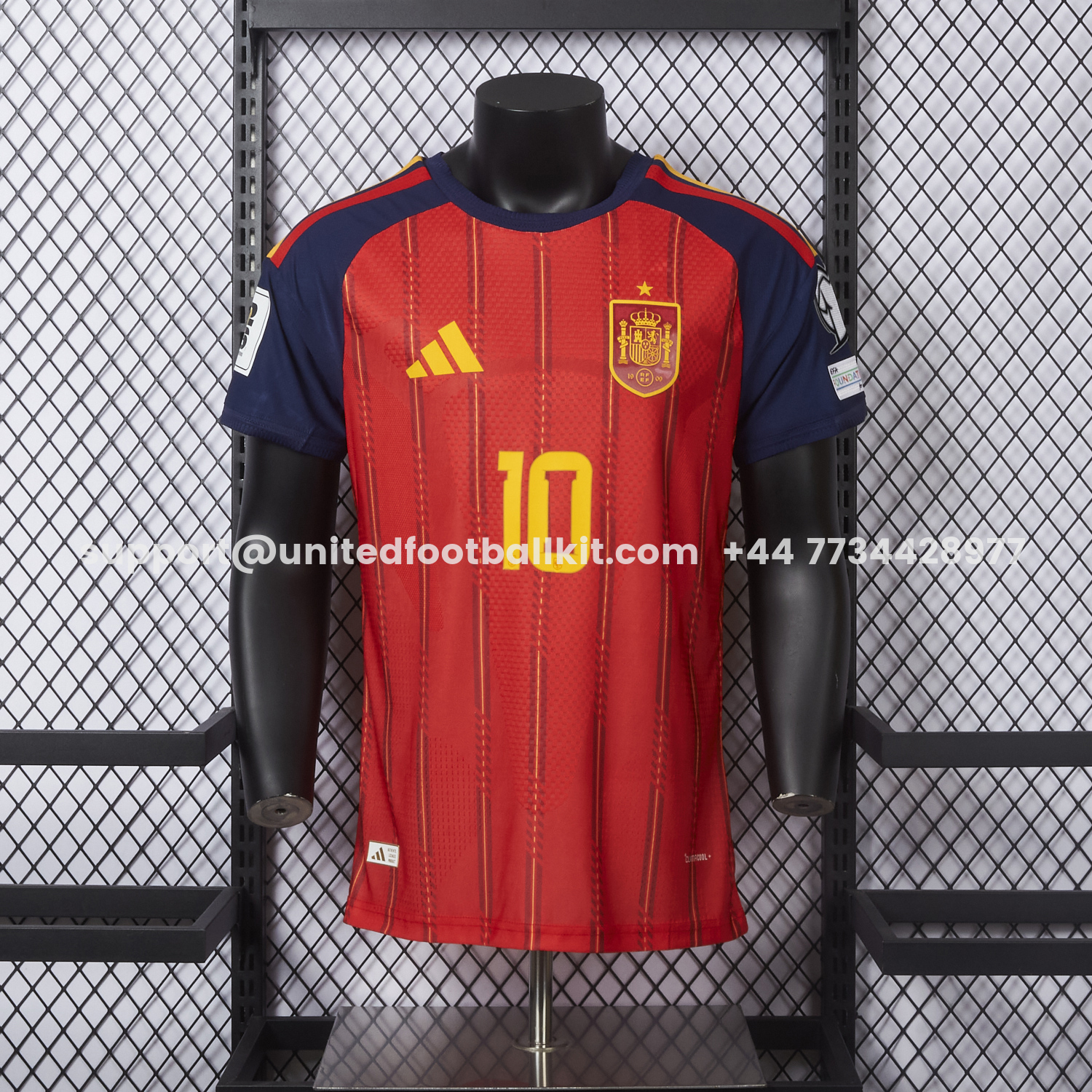 Unitedfootballkit.com | Spain 2026 Home Jersey - Player Version -Customize Name, Number and Patch | Worldwide Shipping