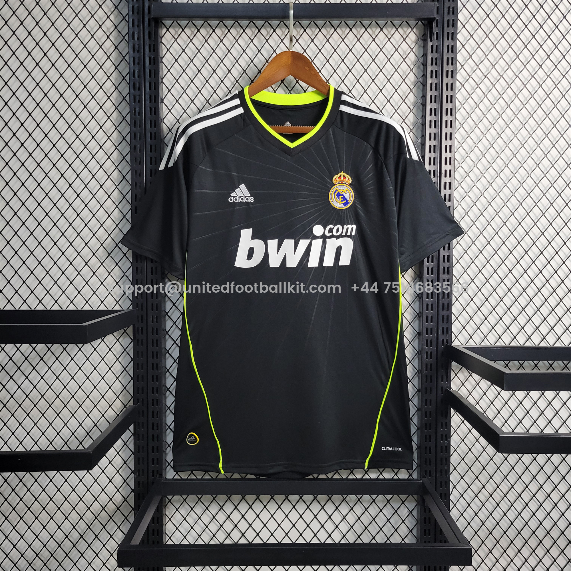 Unitedfootballkit.com | Retro Real Madrid 10-11 Away Stadium Jersey -Customize Name, Number and Patch | Worldwide Shipping