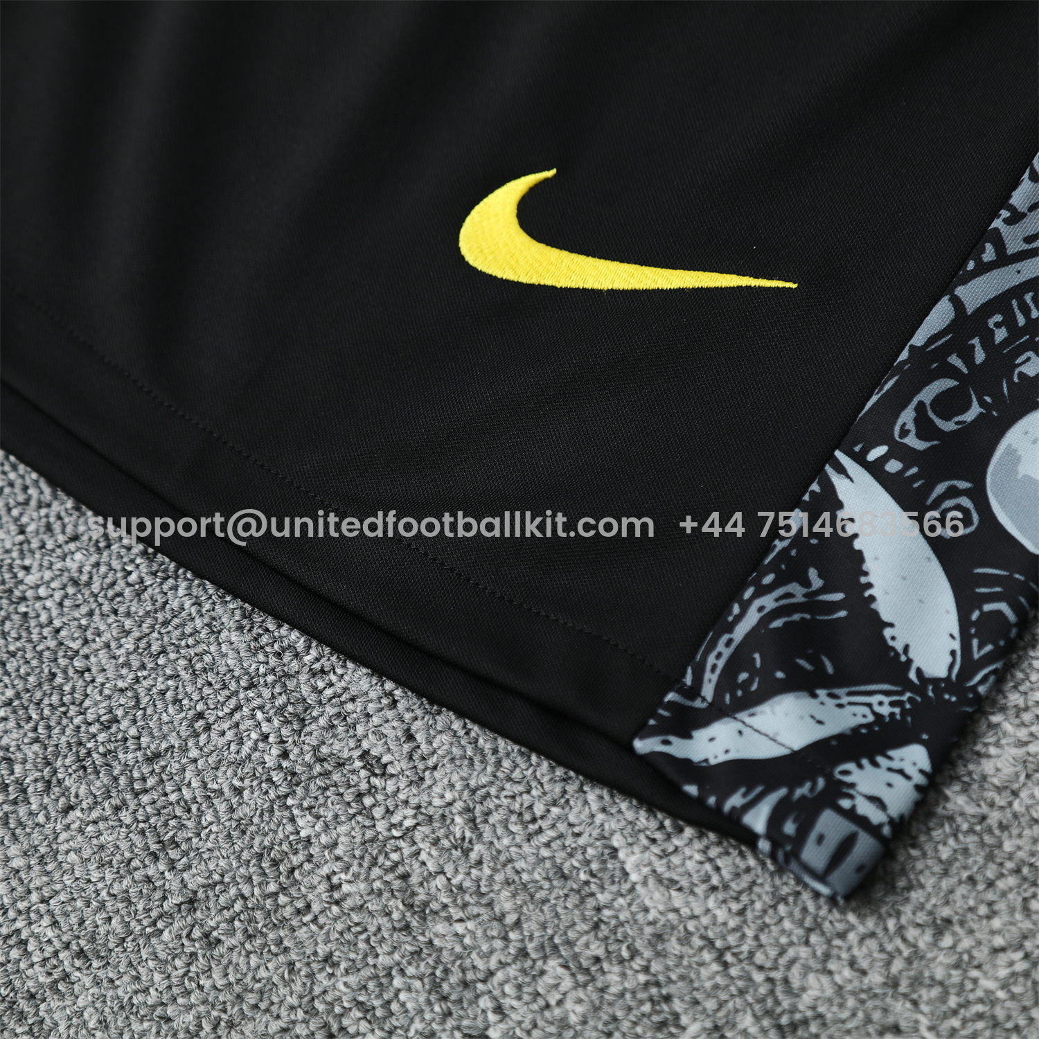Unitedfootballkit.com | Brazil 25-26 Gray Jesus Statue Short-Sleeve Training Set - Gray Top & Black Shorts -Customize Name, Number and Patch | Worldwide Shipping