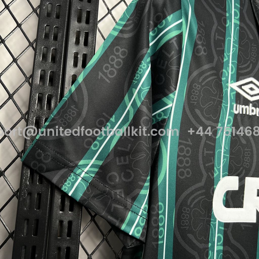Unitedfootballkit.com | Retro Celtic 1992-93 Away Stadium Jersey -Customize Name, Number and Patch | Worldwide Shipping