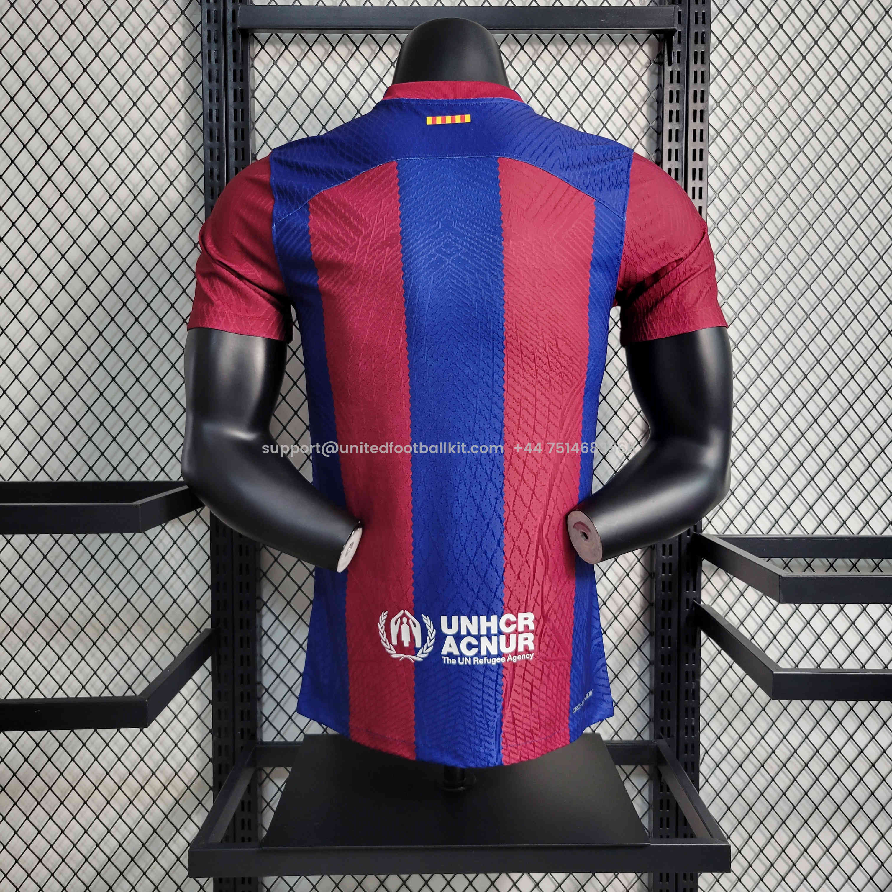 Unitedfootballkit.com | Barcelona 23-24 Home Stadium Jersey - Player Version -Customize Name, Number and Patch | Worldwide Shipping