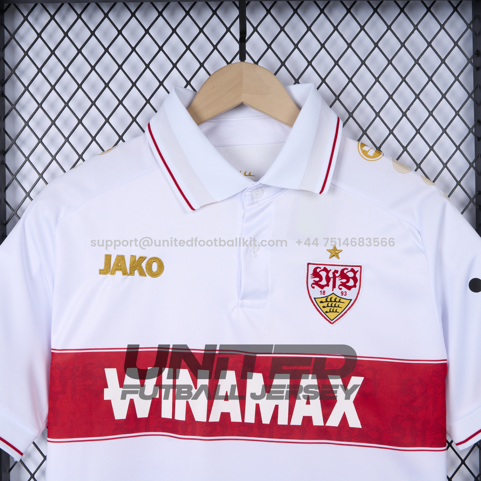 Unitedfootballkit.com | VfB Stuttgart 24-25 European Home Jersey - Fans Version -Customize Name, Number and Patch | Worldwide Shipping