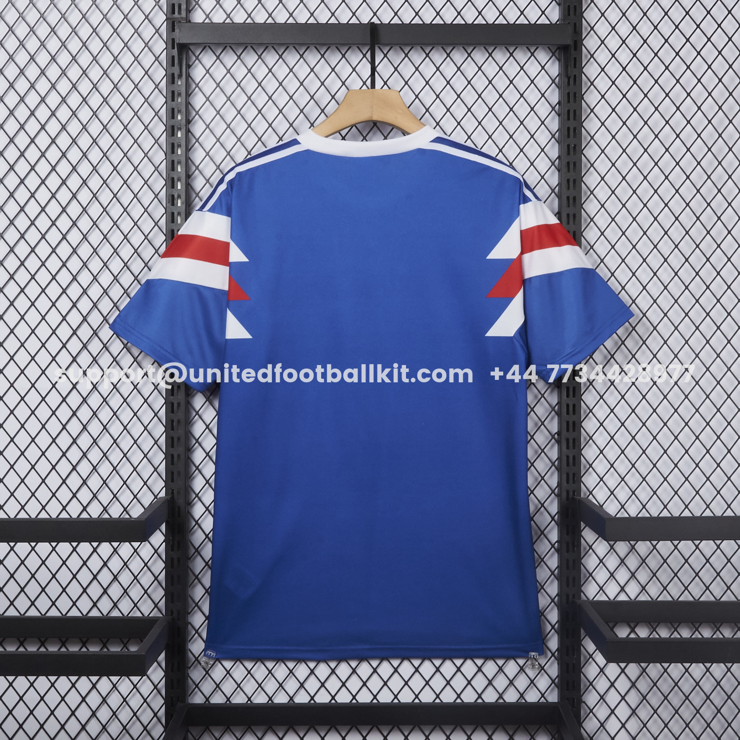 Unitedfootballkit.com | Retro Hamburger SV 1990-91 Away Blue Jersey -Customize Name, Number and Patch | Worldwide Shipping