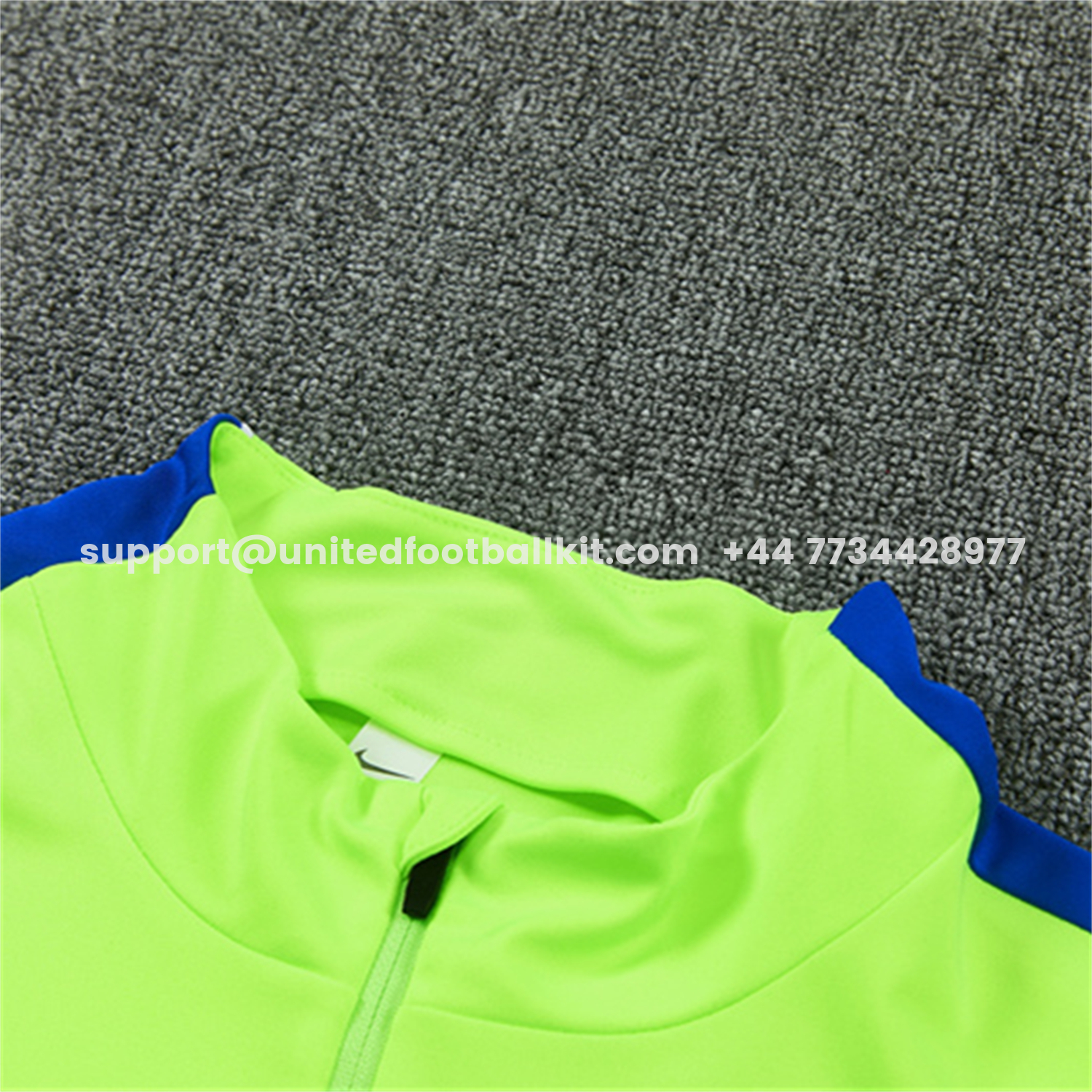 Unitedfootballkit.com | Atletico Madrid 26-27 Long Sleeves Training Set - Neon Green Top & Black Pants -Customize Name, Number and Patch | Worldwide Shipping