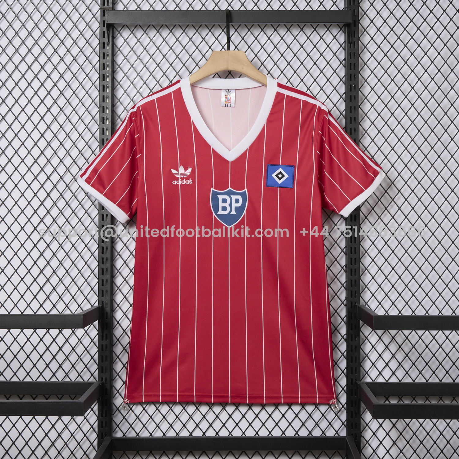 Unitedfootballkit.com | Retro Hamburger SV 1984 Away Jersey -Customize Name, Number and Patch | Worldwide Shipping