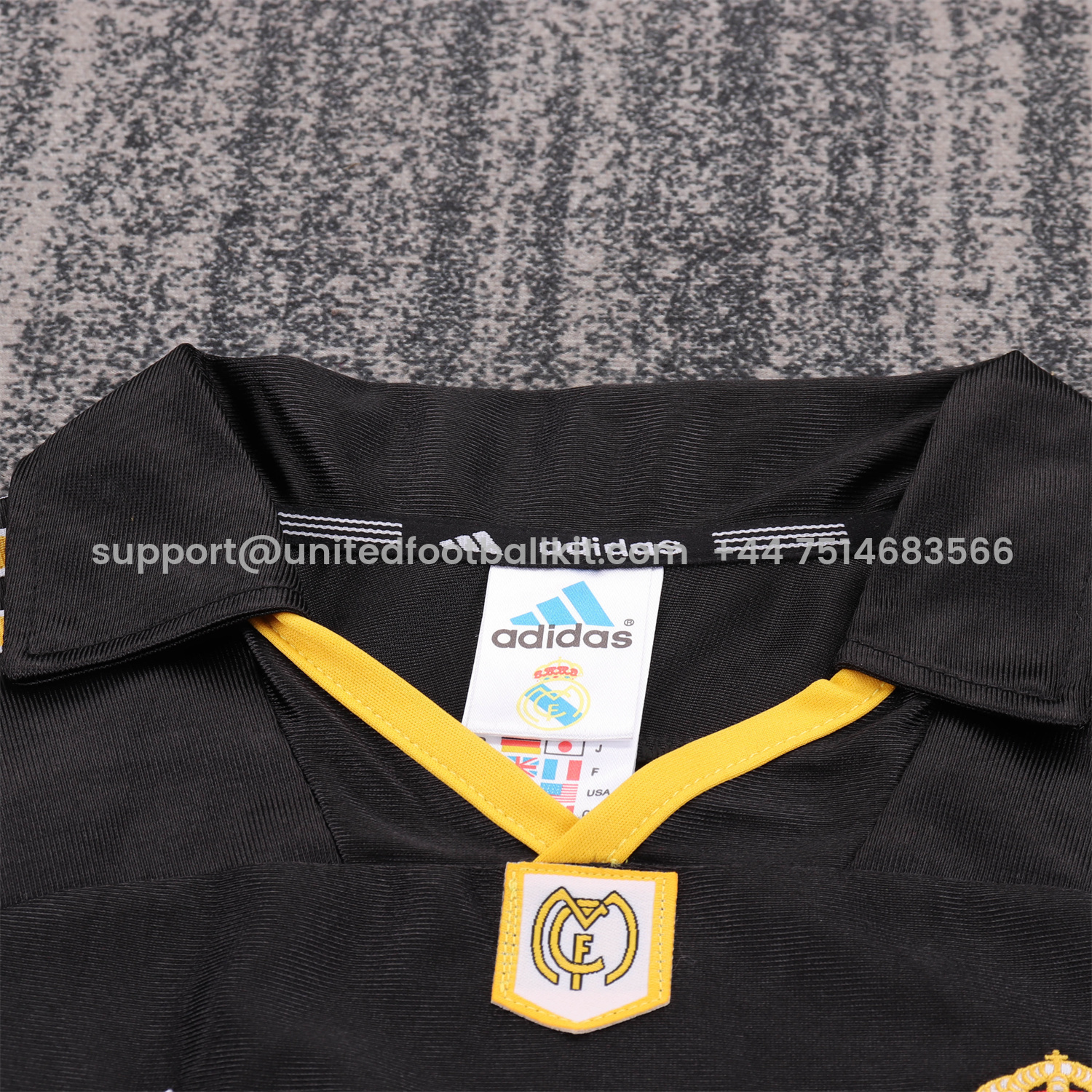 Unitedfootballkit.com | Retro Real Madrid 1999-01 Away Kids Kit -Customize Name, Number and Patch | Worldwide Shipping