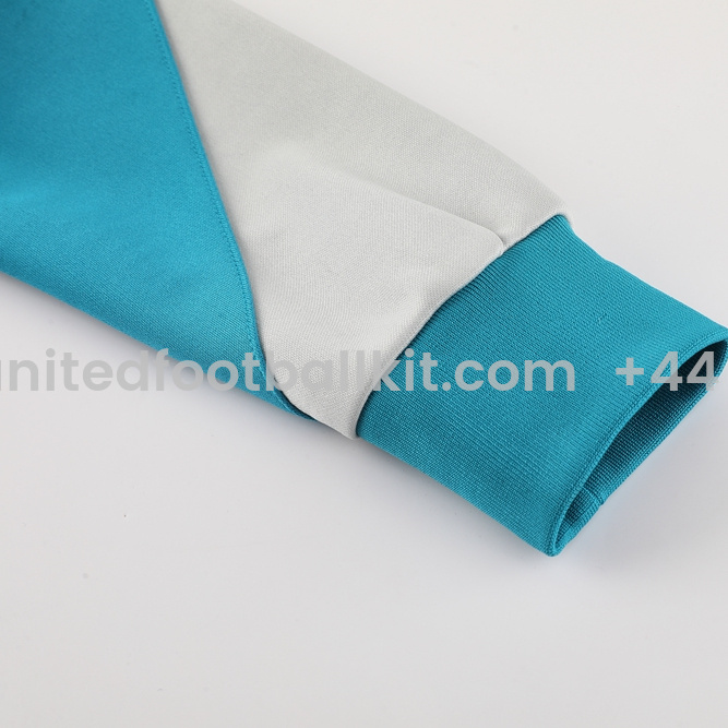 Unitedfootballkit.com | Atletico Madrid 24-25 Jacket Training Tracksuit - Lake Blue -Customize Name, Number and Patch | Worldwide Shipping