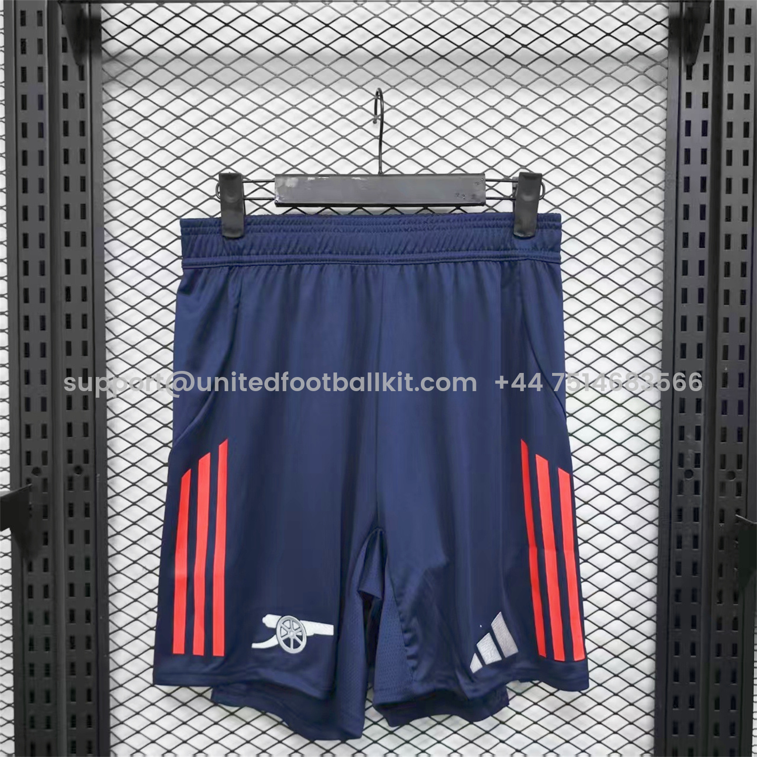 Unitedfootballkit.com | Arsenal 25-26 Away Blue Shorts - Player Version -Customize Name, Number and Patch | Worldwide Shipping