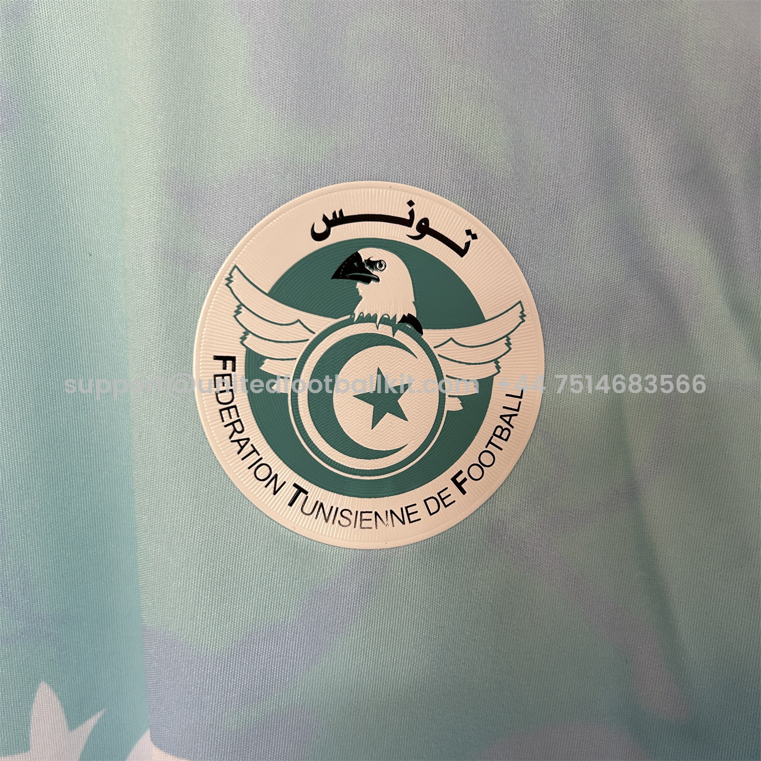 Unitedfootballkit.com | Tunisia 25-26 Blue Gradient Auspicious Cloud Pattern Special Jersey - Fans Version -Customize Name, Number and Patch | Worldwide Shipping