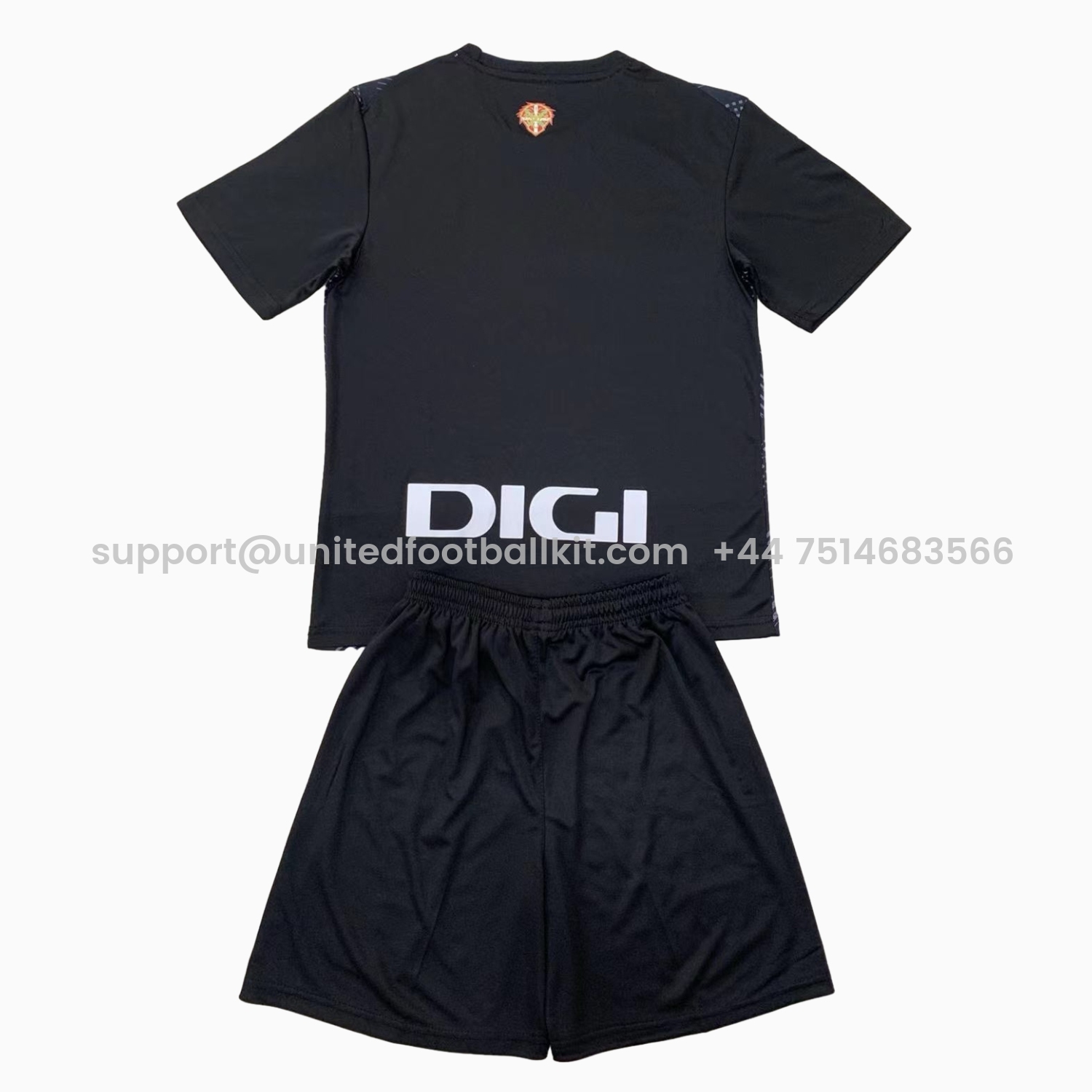 Unitedfootballkit.com | Athletic Bilbao 24-25 Black Goalkeeper Kids Kit -Customize Name, Number and Patch | Worldwide Shipping