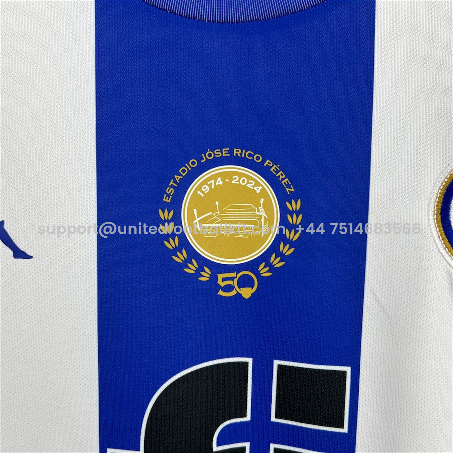 Unitedfootballkit.com | Hércules CF 25-26 Home Jersey - Fans Version -Customize Name, Number and Patch | Worldwide Shipping