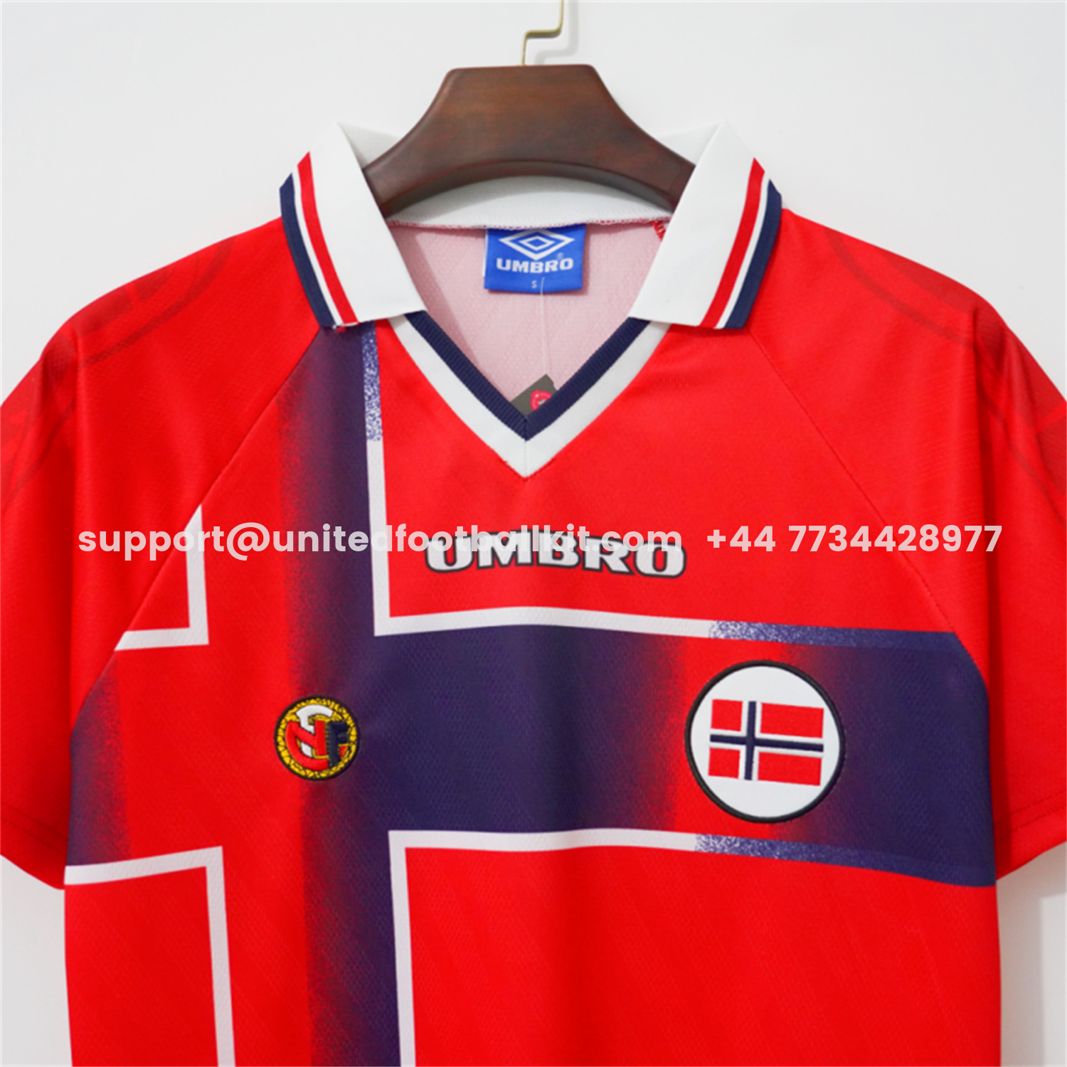 Unitedfootballkit.com | Retro Norway 1998 Home Jersey -Customize Name, Number and Patch | Worldwide Shipping