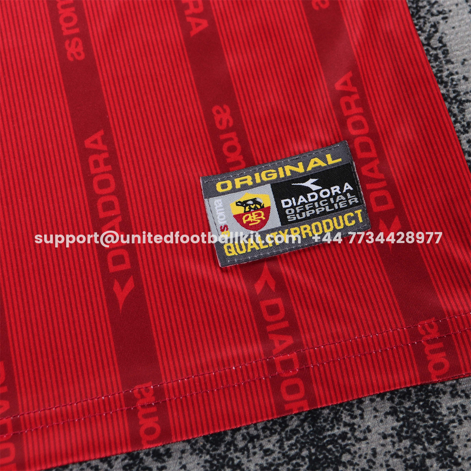 Unitedfootballkit.com | Retro Roma 1999-00 Home Kids Kit -Customize Name, Number and Patch | Worldwide Shipping