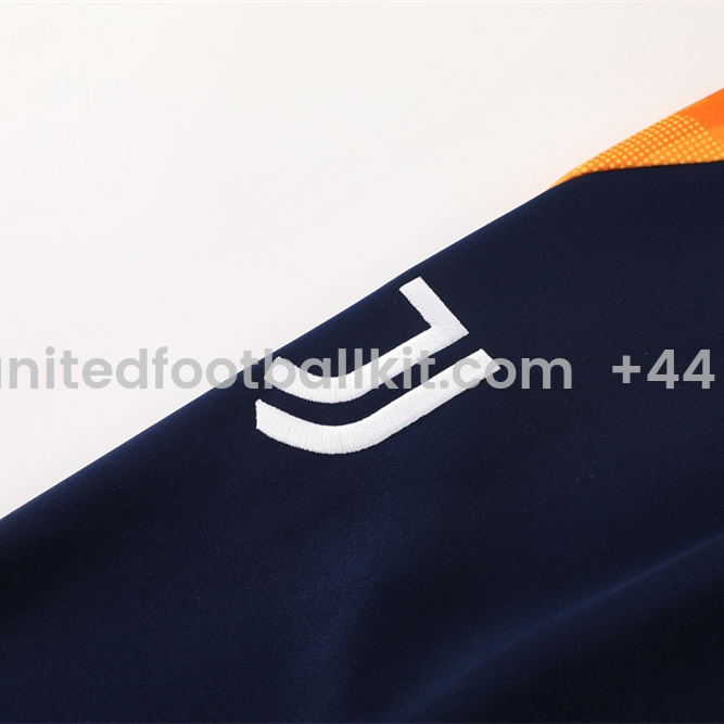 Unitedfootballkit.com | Juventus 24-25 Jacket Training Tracksuit - Orange -Customize Name, Number and Patch | Worldwide Shipping