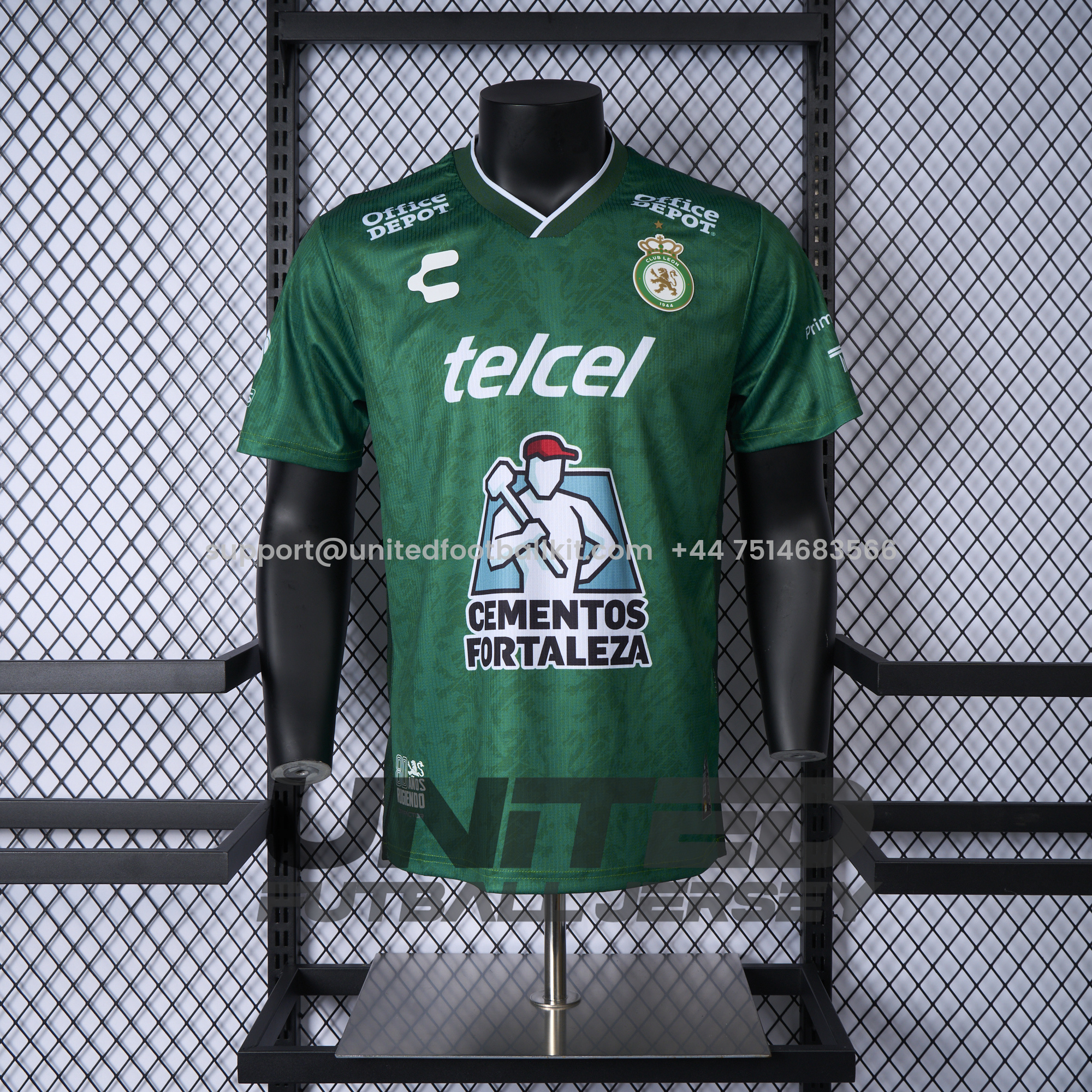 Unitedfootballkit.com | Club León Club Leon 24-25 Home Stadium Jersey - Player Version -Customize Name, Number and Patch | Worldwide Shipping