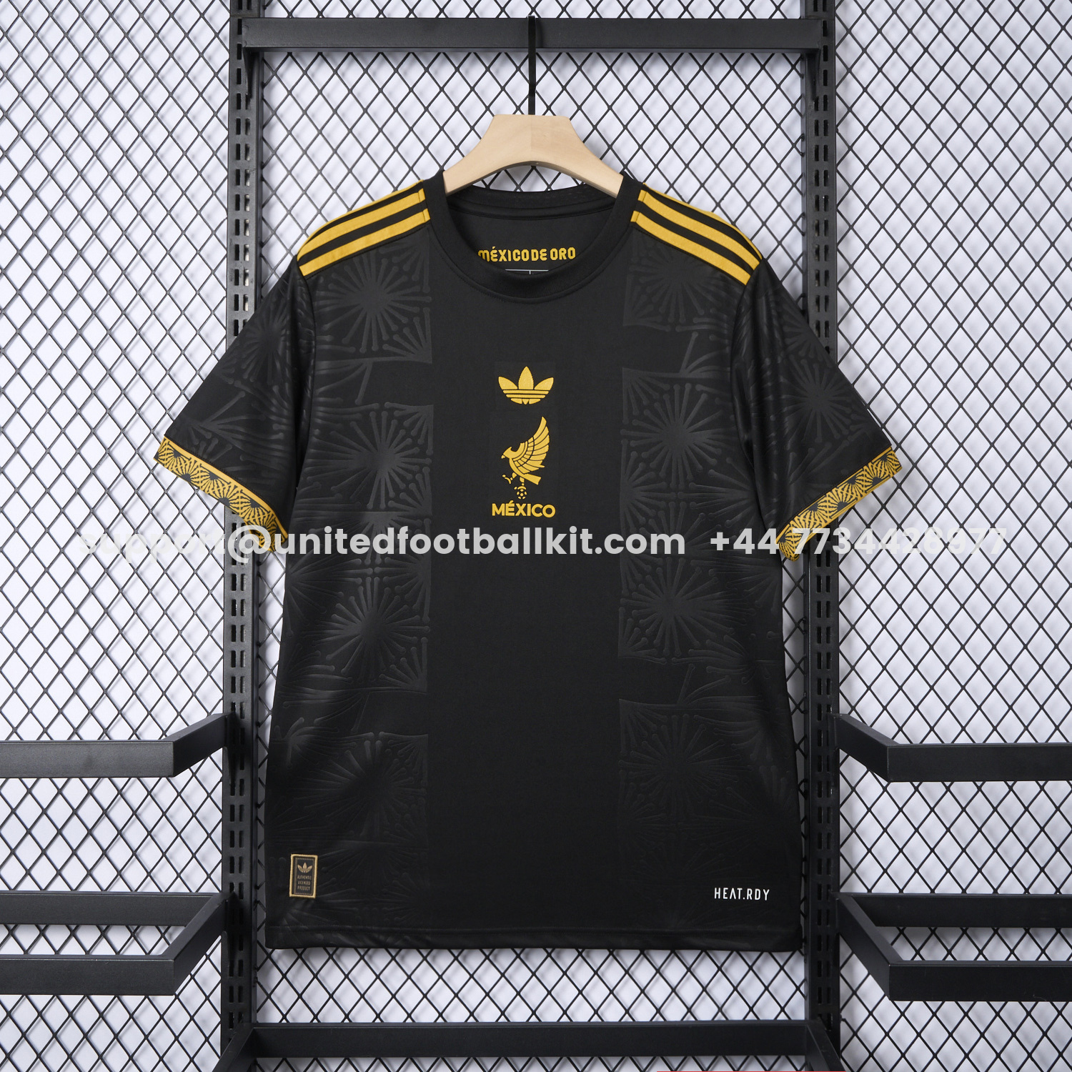 Unitedfootballkit.com | Mexico 2025 Gold Cup Home Black Jersey - Fans Version -Customize Name, Number and Patch | Worldwide Shipping