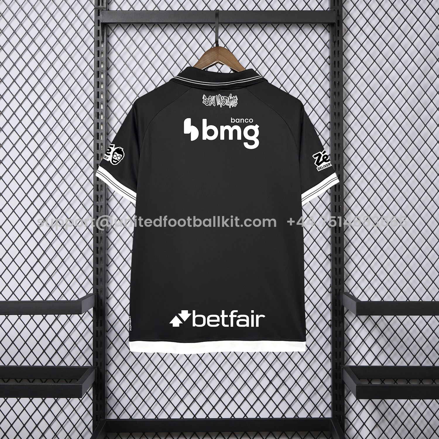 Unitedfootballkit.com | Vasco da Gama 25-26 Home Jersey With Sponsors - Fans Version -Customize Name, Number and Patch | Worldwide Shipping