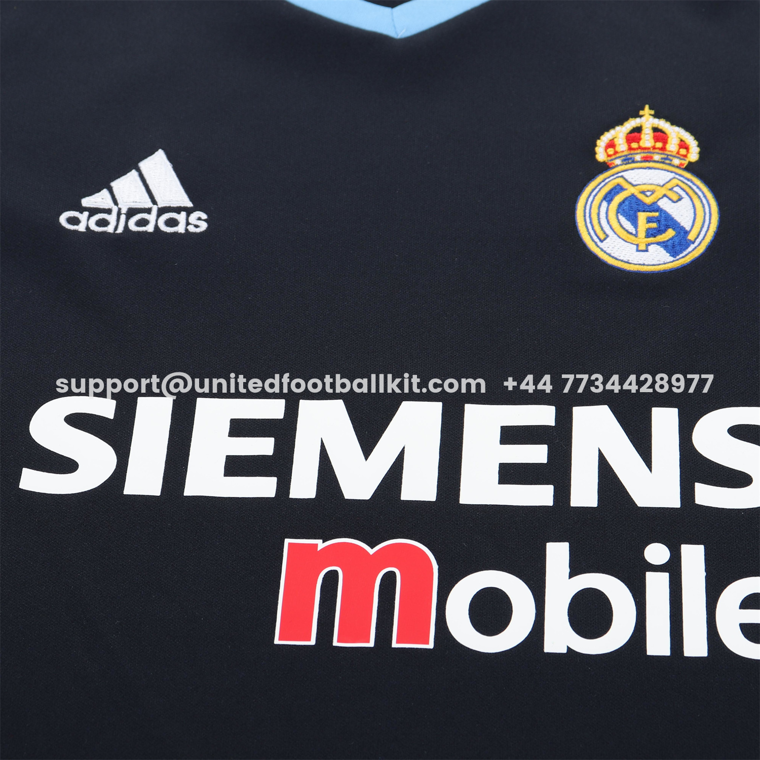Unitedfootballkit.com | Retro Real Madrid 03-04 Away Kids Kit -Customize Name, Number and Patch | Worldwide Shipping