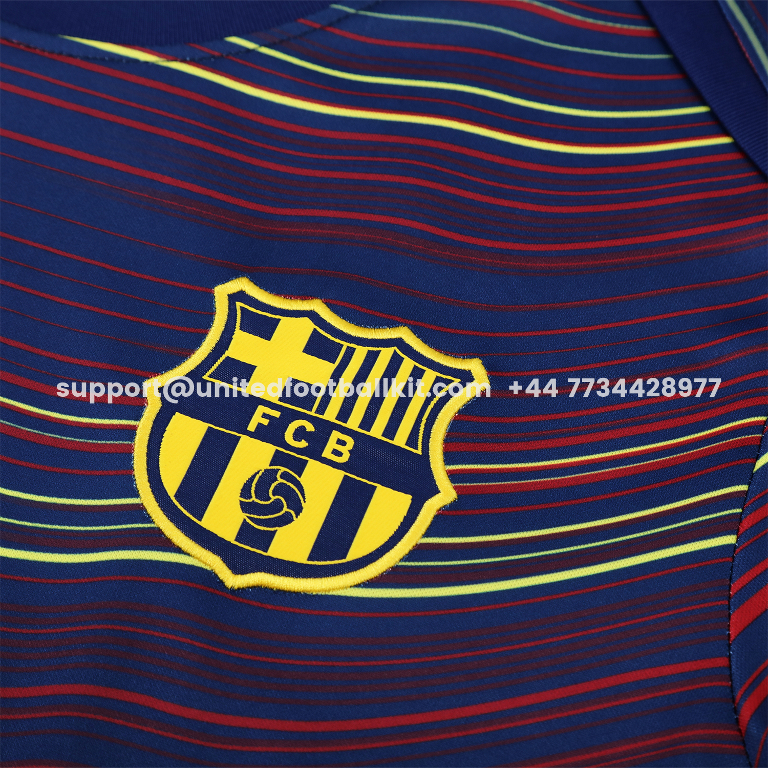 Unitedfootballkit.com | Barcelona 25-26 Short-Sleeve Training Set - Colors Top & Dark Blue Pants -Customize Name, Number and Patch | Worldwide Shipping