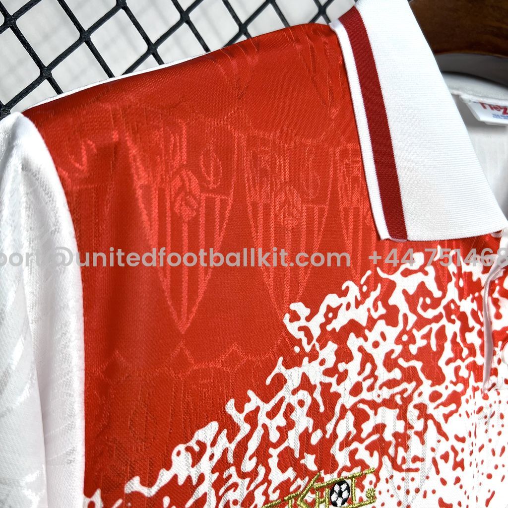 Unitedfootballkit.com | Retro Sevilla FC 1993-94 Home Jersey -Customize Name, Number and Patch | Worldwide Shipping