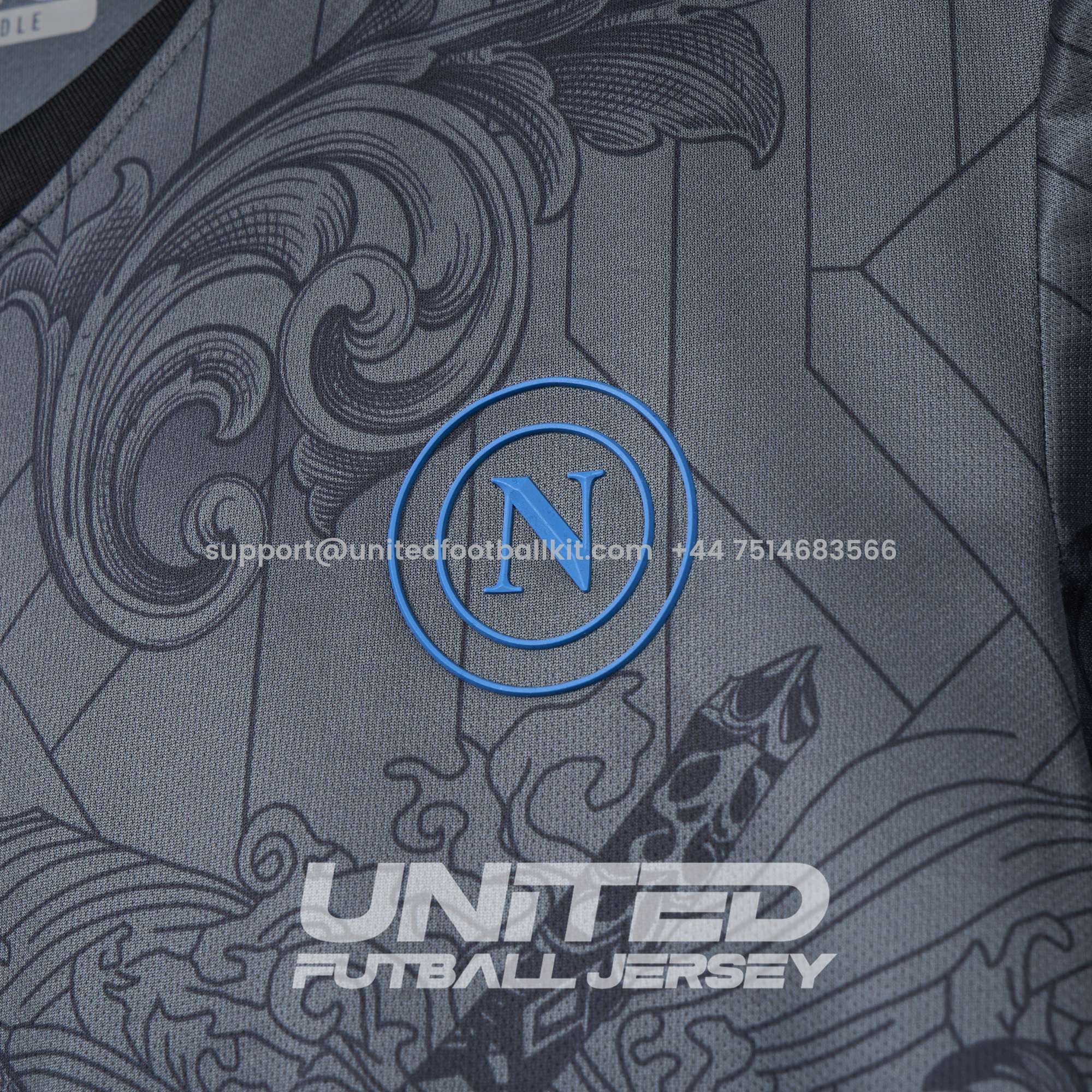 Unitedfootballkit.com | Napoli 24-25 Third Jersey - Fans Version -Customize Name, Number and Patch | Worldwide Shipping