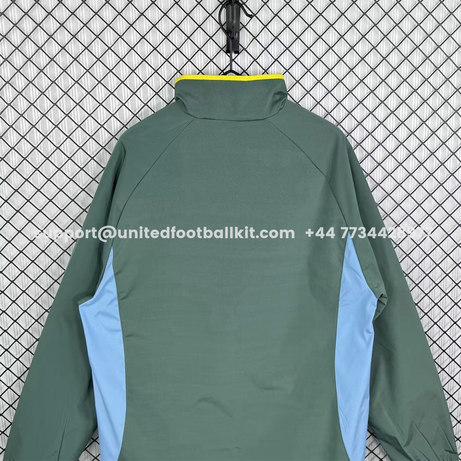 Unitedfootballkit.com | Retro Sporting CP 2002-03 Windbreaker Jacket - Blue Green -Customize Name, Number and Patch | Worldwide Shipping
