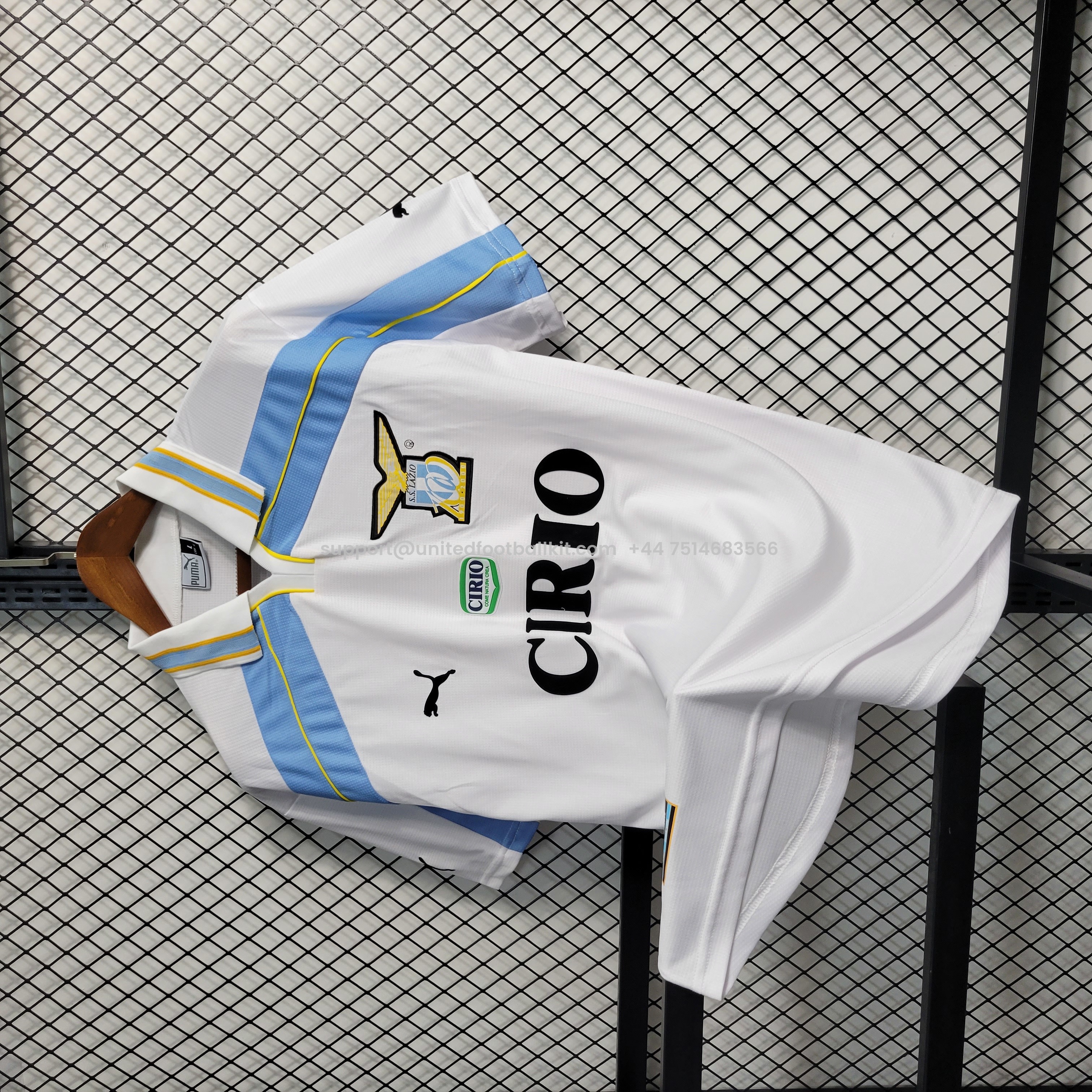 Unitedfootballkit.com | Retro Lazio 1999-00 Centenary Home Stadium Jersey -Customize Name, Number and Patch | Worldwide Shipping