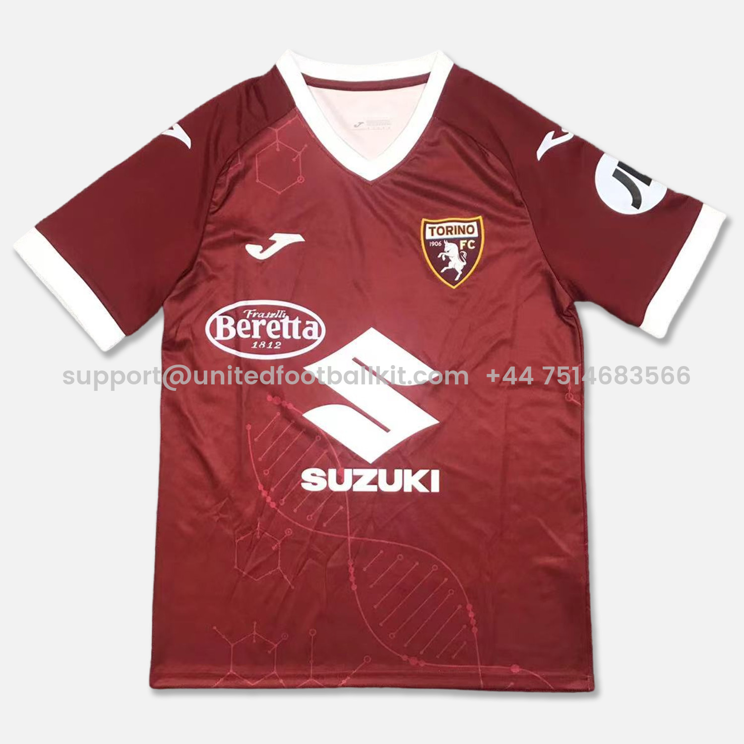 Unitedfootballkit.com | Torino 24-25 Pre-Season Home Jersey - Fans Version -Customize Name, Number and Patch | Worldwide Shipping