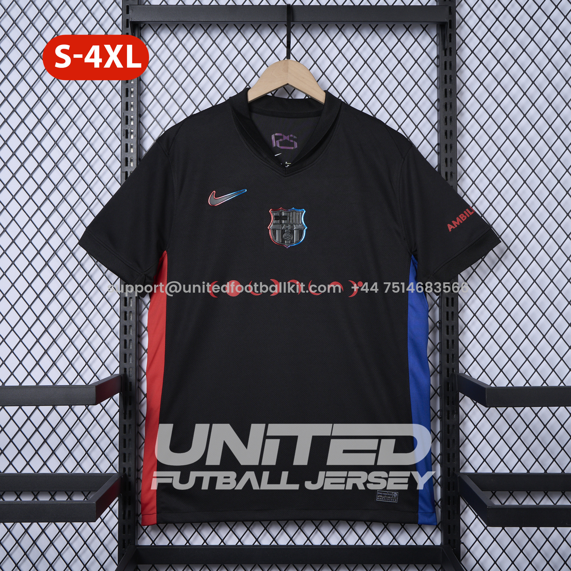 Unitedfootballkit.com | Barcelona X Coldplay 24-25 Away Co-Branded Jersey - Fans Version -Customize Name, Number and Patch | Worldwide Shipping