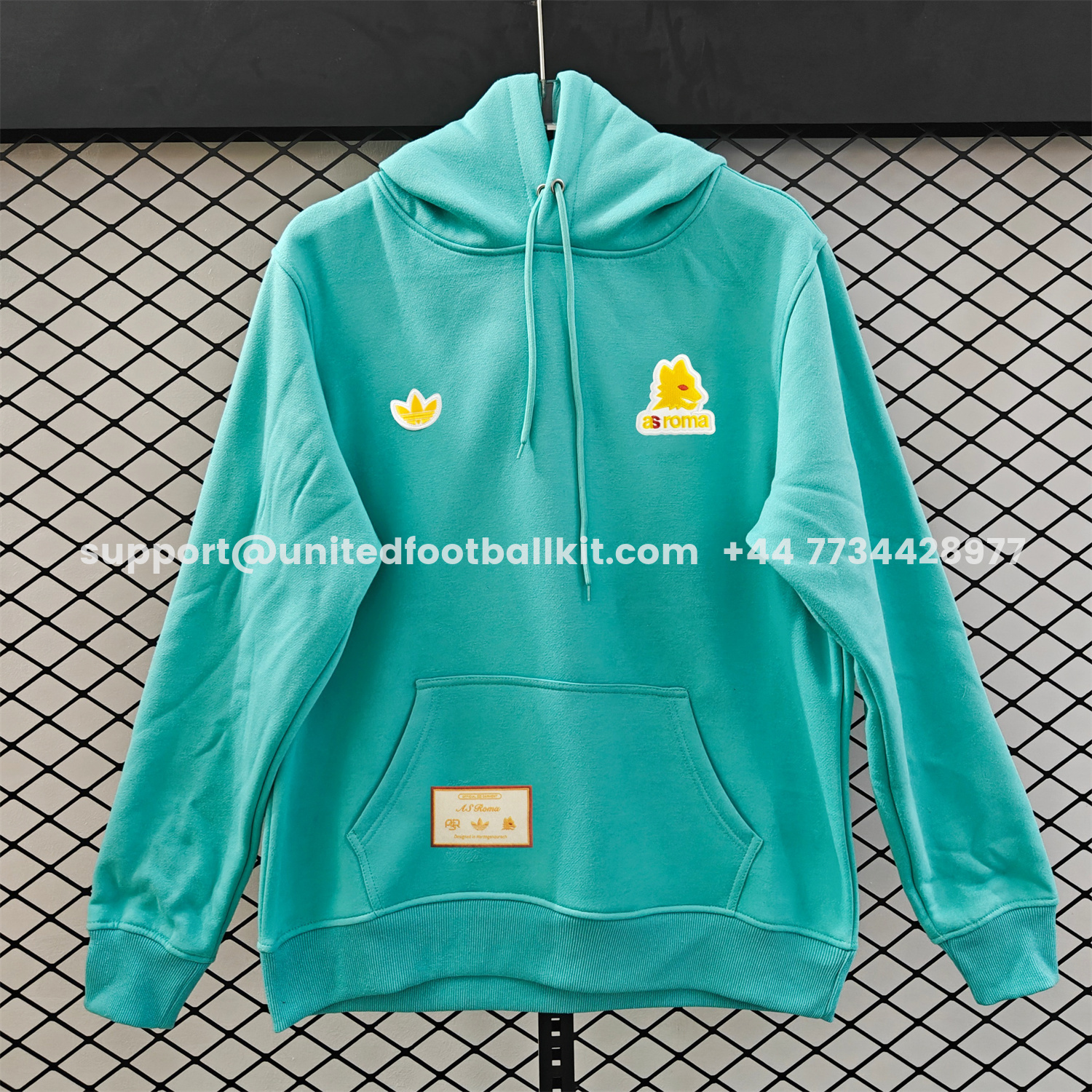 Unitedfootballkit.com | AS Roma 25-26 Originals Terrace Icon Unisex Pullover Hoodie -Customize Name, Number and Patch | Worldwide Shipping