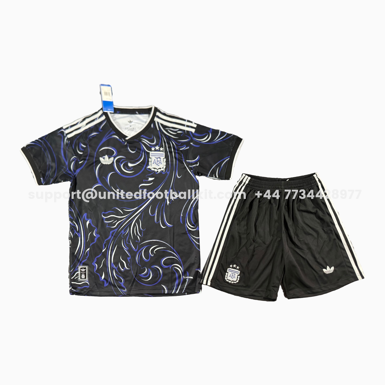 Unitedfootballkit.com | Argentina 2026 Away Kids Kit -Customize Name, Number and Patch | Worldwide Shipping