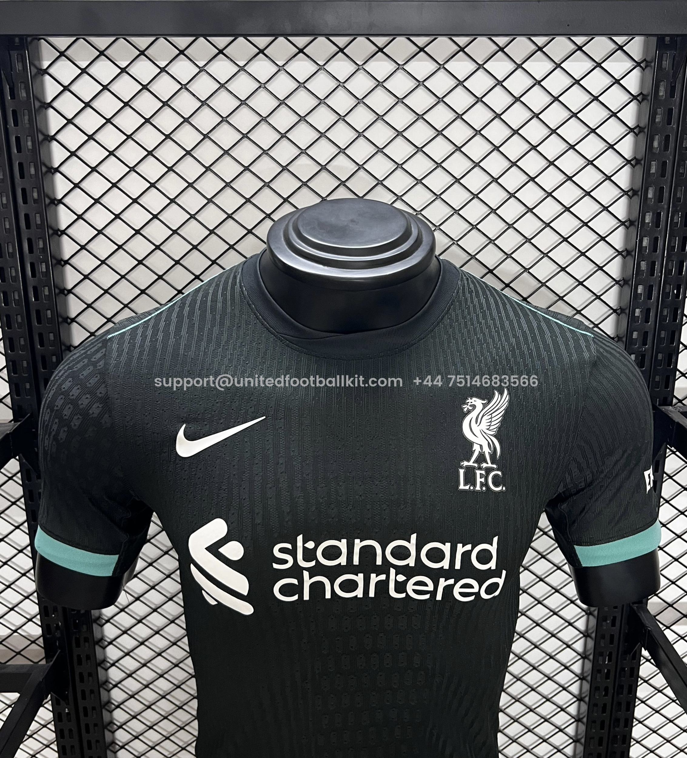 Unitedfootballkit.com | Liver.pool 24-25 Away Jersey - Player Version -Customize Name, Number and Patch | Worldwide Shipping