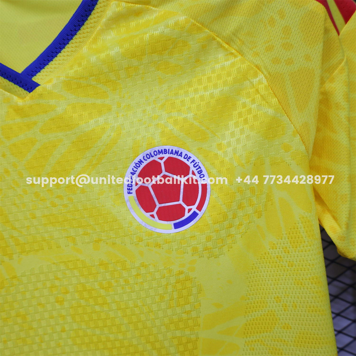 Unitedfootballkit.com | Women's Colombia 2026 Home Cropped Jersey - Player Version -Customize Name, Number and Patch | Worldwide Shipping