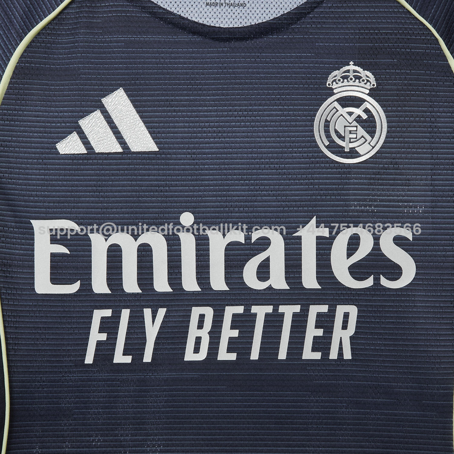 Unitedfootballkit.com | Real Madrid 25-26 Away Kids Kit - Player Version -Customize Name, Number and Patch | Worldwide Shipping