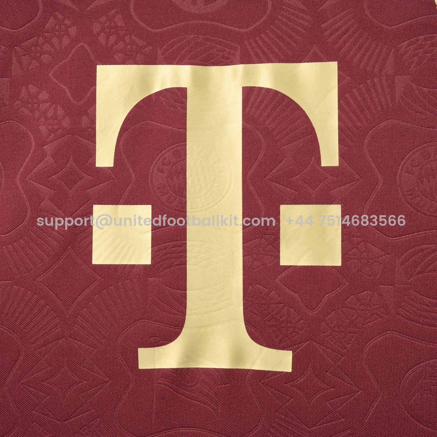 Unitedfootballkit.com | Bayern Munich 2025 Red 125th Anniversary Jersey - Fans Version -Customize Name, Number and Patch | Worldwide Shipping