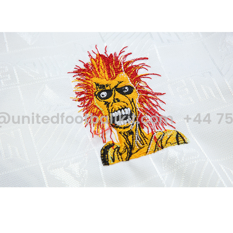 Unitedfootballkit.com | Retro Iron Maiden x West Ham 1999-01 Away Jersey -Customize Name, Number and Patch | Worldwide Shipping