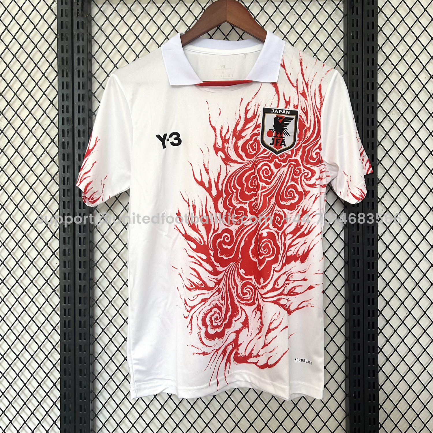 Unitedfootballkit.com | Japan 25-26 Y3 Red Auspicious Cloud Pattern White Jersey - Fans Version -Customize Name, Number and Patch | Worldwide Shipping
