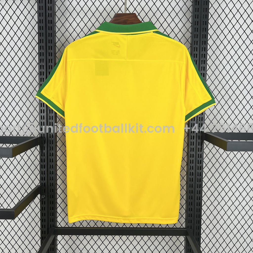 Unitedfootballkit.com | Retro Brazil 1997 Home Jersey -Customize Name, Number and Patch | Worldwide Shipping