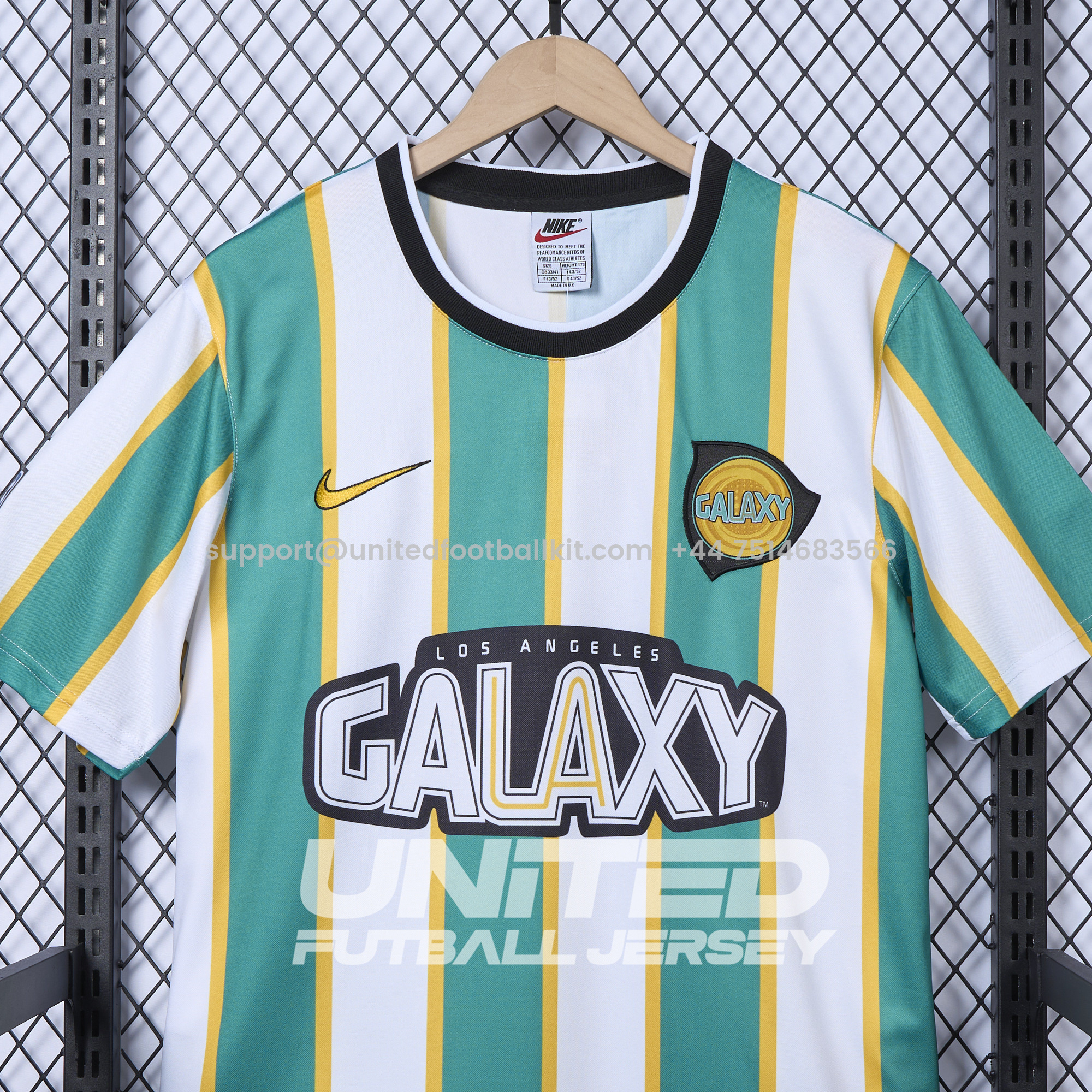 Unitedfootballkit.com | Retro La Galaxy 1997 Home Jersey -Customize Name, Number and Patch | Worldwide Shipping