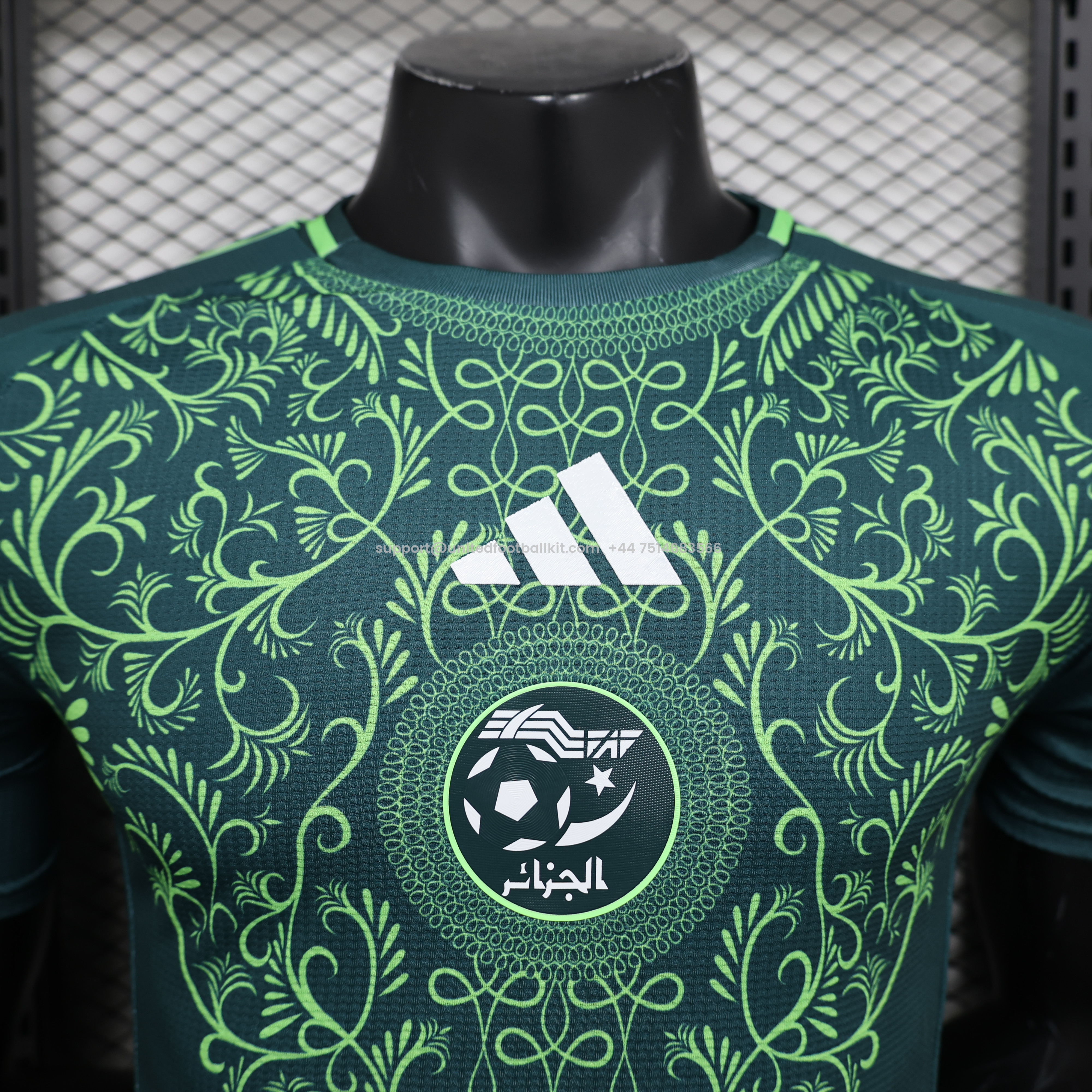 Unitedfootballkit.com | Algeria 2024-25 Away Jersey - Player Version -Customize Name, Number and Patch | Worldwide Shipping