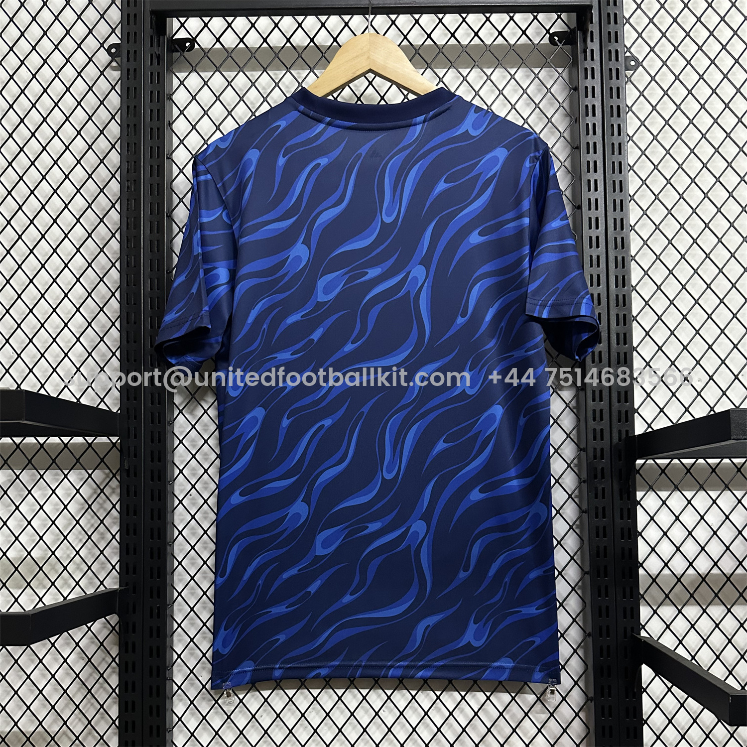 Unitedfootballkit.com | Real Madrid 24-25 Blue Black Ripple Special Edition Jersey - Fans Version -Customize Name, Number and Patch | Worldwide Shipping