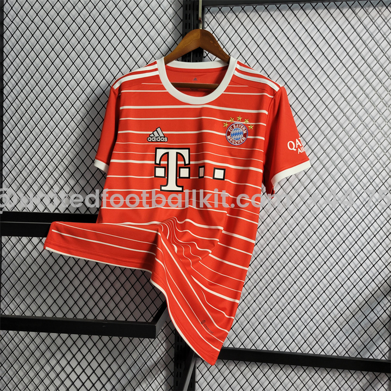 Unitedfootballkit.com | Bayern Munich 22/23 Home Stadium Jersey - Fans Version -Customize Name, Number and Patch | Worldwide Shipping