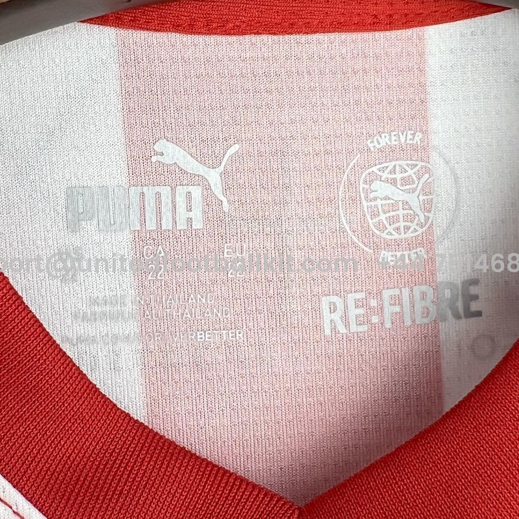 Unitedfootballkit.com | Sporting de Gijon 24-25 Home Kids Kit -Customize Name, Number and Patch | Worldwide Shipping