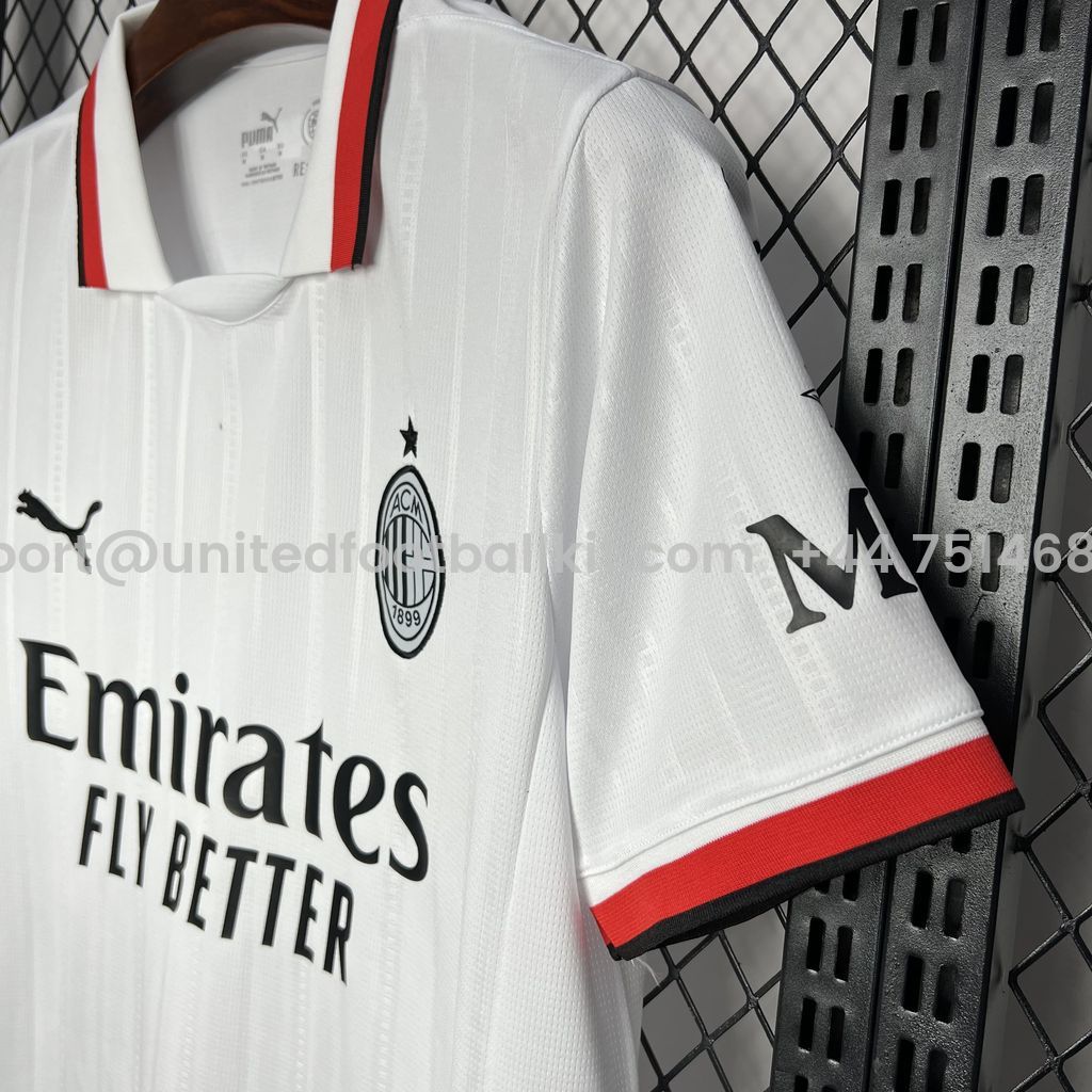 Unitedfootballkit.com | AC Milan 24-25 Away Jersey - Fans Version -Customize Name, Number and Patch | Worldwide Shipping