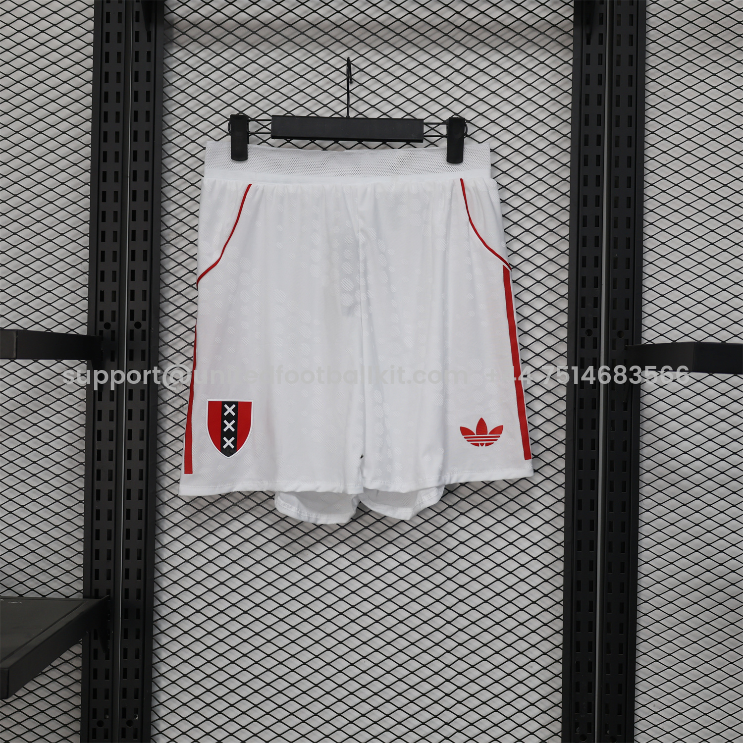 Unitedfootballkit.com | Ajax 2025 125-Year Anniversary Shorts - Player Version -Customize Name, Number and Patch | Worldwide Shipping